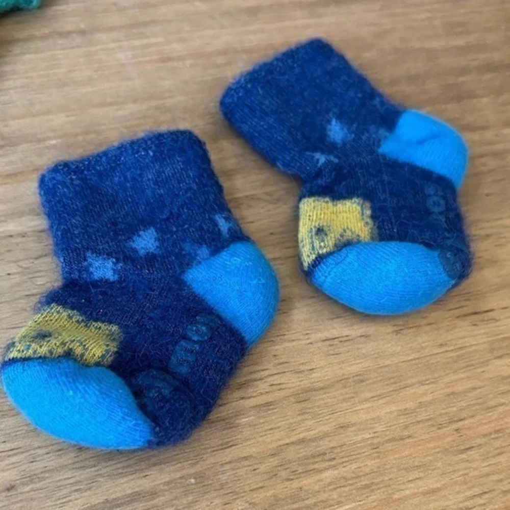 Winter Baby Socks 6-12 months (2‎ Pairs)